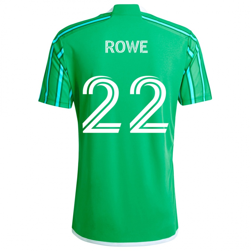 Herren Kelyn Rowe #22 Grün Weiß Heimtrikot Trikot 2024/25 T-Shirt