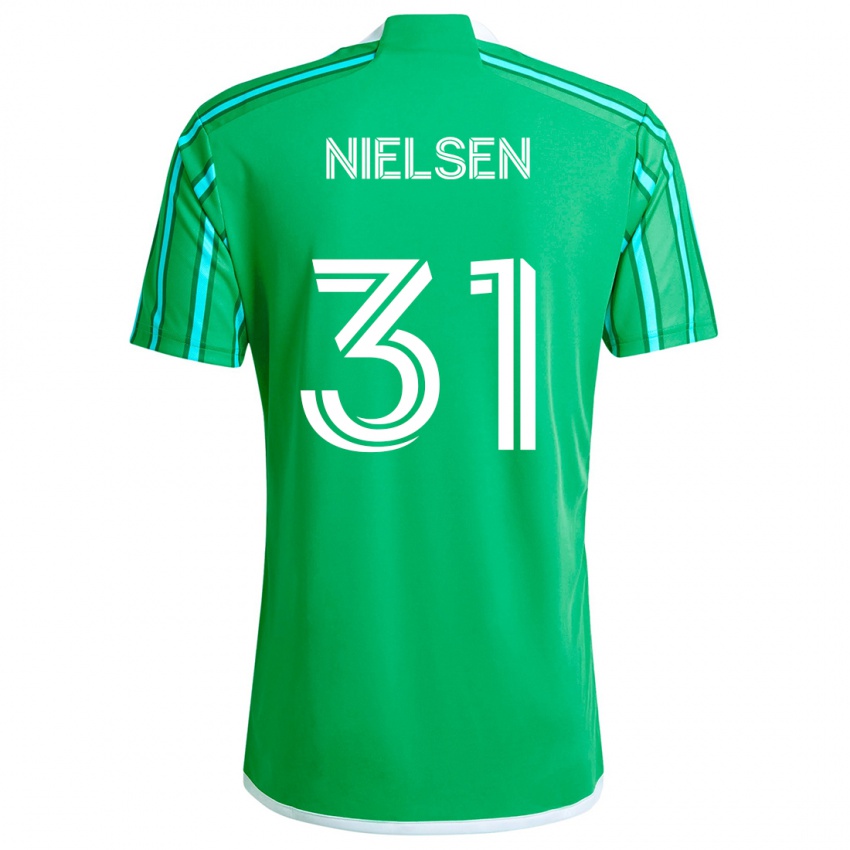 Herren Madeline Nielsen #31 Grün Weiß Heimtrikot Trikot 2024/25 T-Shirt