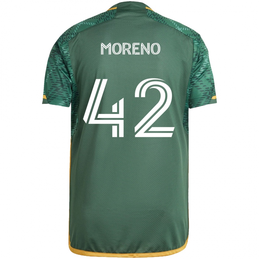 Herren Alexis Moreno #42 Grün Orange Heimtrikot Trikot 2024/25 T-Shirt