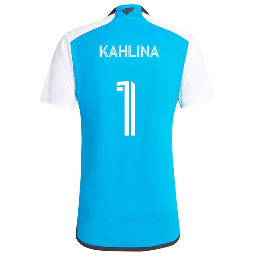 Herren Kristijan Kahlina #1 Blau Weiss Heimtrikot Trikot 2024/25 T-Shirt