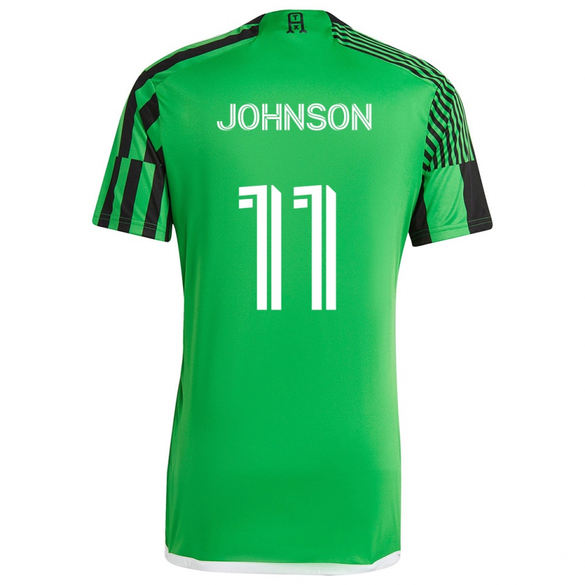 Herren Emmanuel Johnson #11 Grün Schwarz Heimtrikot Trikot 2024/25 T-Shirt