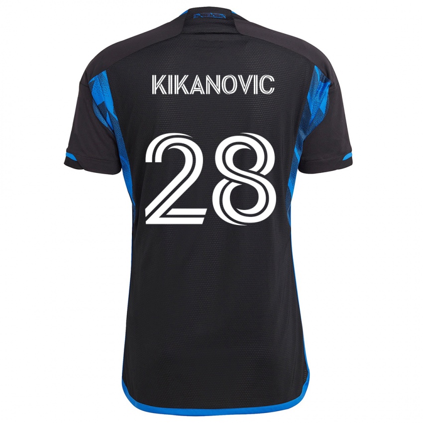 Herren Benjamin Kikanovic #28 Blau Schwarz Heimtrikot Trikot 2024/25 T-Shirt