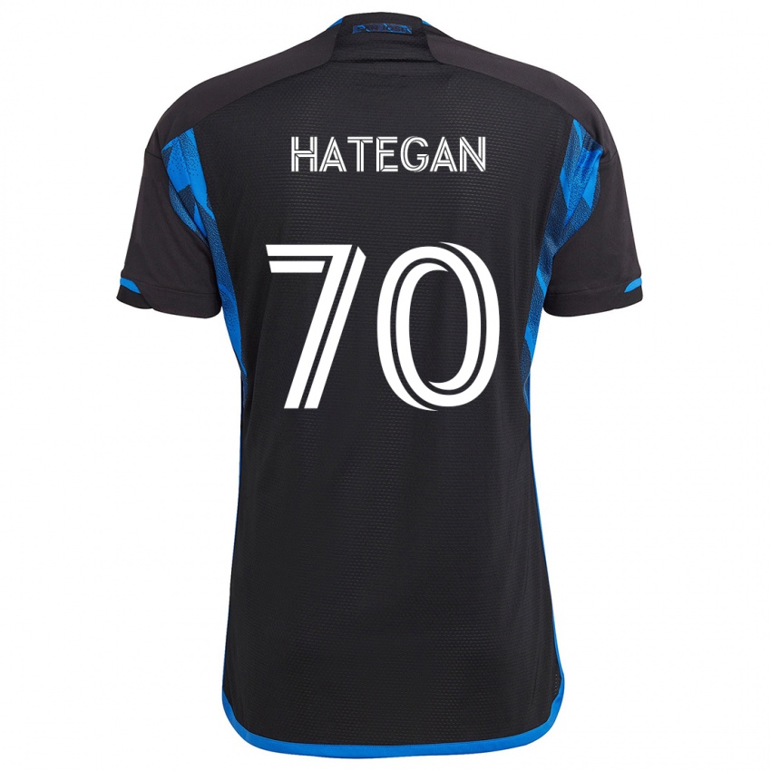 Herren Roberto Hategan #70 Blau Schwarz Heimtrikot Trikot 2024/25 T-Shirt