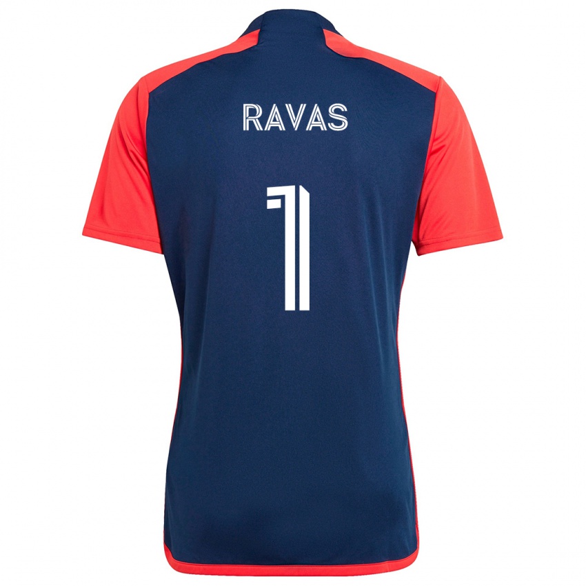 Herren Henrich Ravas #1 Blau Rot Heimtrikot Trikot 2024/25 T-Shirt