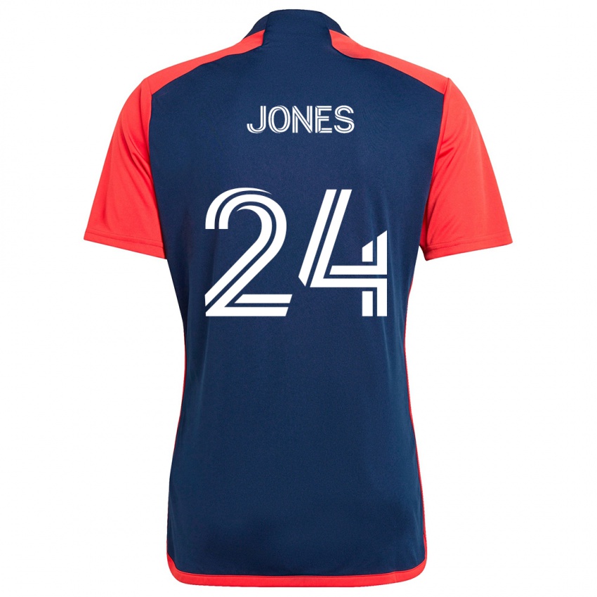 Herren Dejuan Jones #24 Blau Rot Heimtrikot Trikot 2024/25 T-Shirt