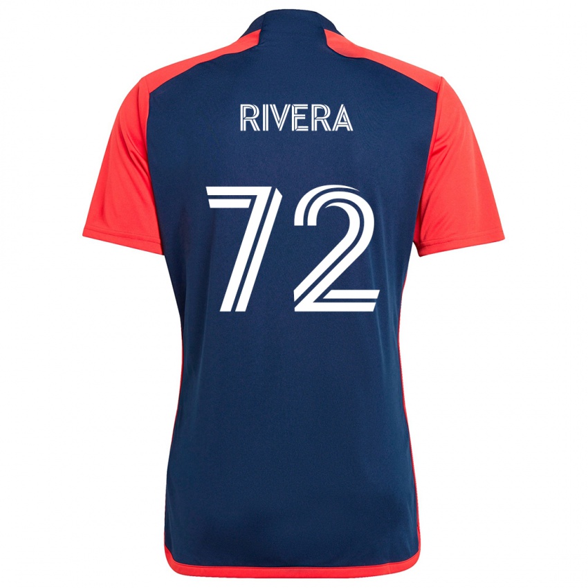 Herren Damián Rivera #72 Blau Rot Heimtrikot Trikot 2024/25 T-Shirt