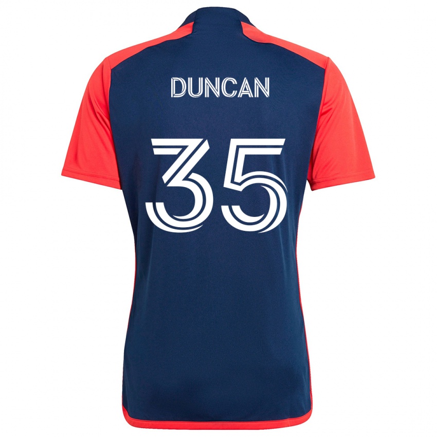 Herren Nakye Greenidge-Duncan #35 Blau Rot Heimtrikot Trikot 2024/25 T-Shirt