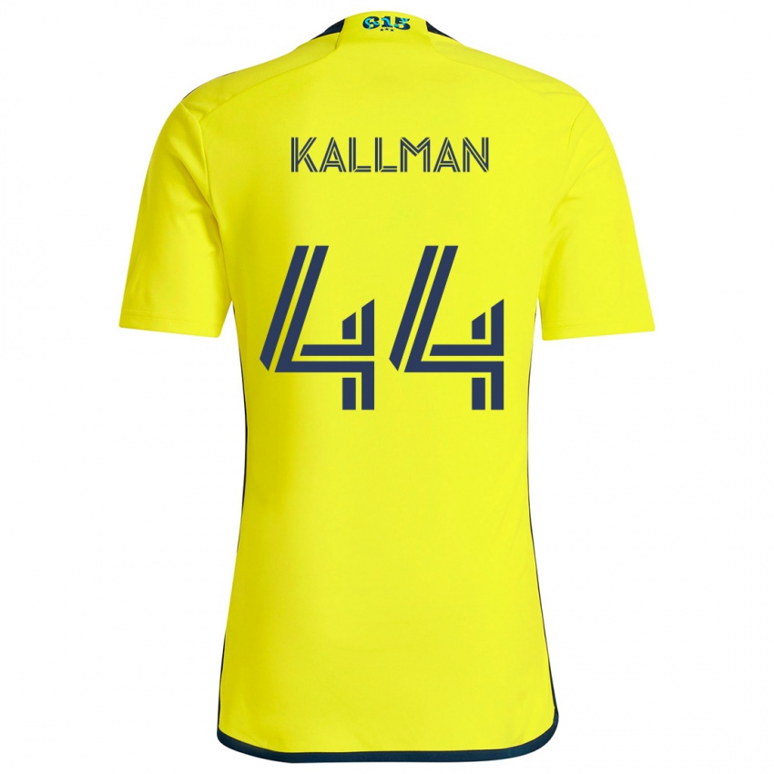 Herren Brent Kallman #44 Gelb Blau Heimtrikot Trikot 2024/25 T-Shirt