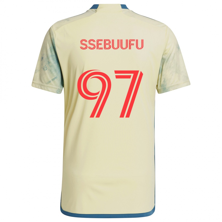 Herren Frank Ssebuufu #97 Gelb Rot Blau Heimtrikot Trikot 2024/25 T-Shirt