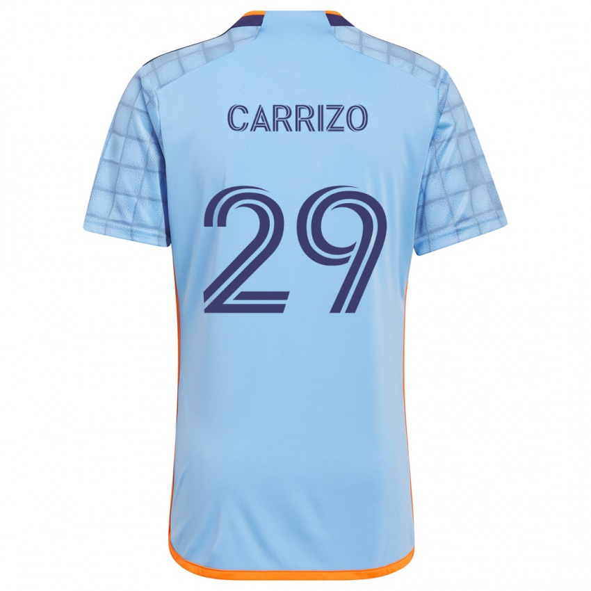 Herren Máximo Carrizo #29 Blau Orange Heimtrikot Trikot 2024/25 T-Shirt