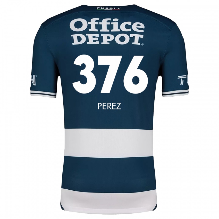 Herren Abraham Pérez #376 Blau Weiss Heimtrikot Trikot 2024/25 T-Shirt