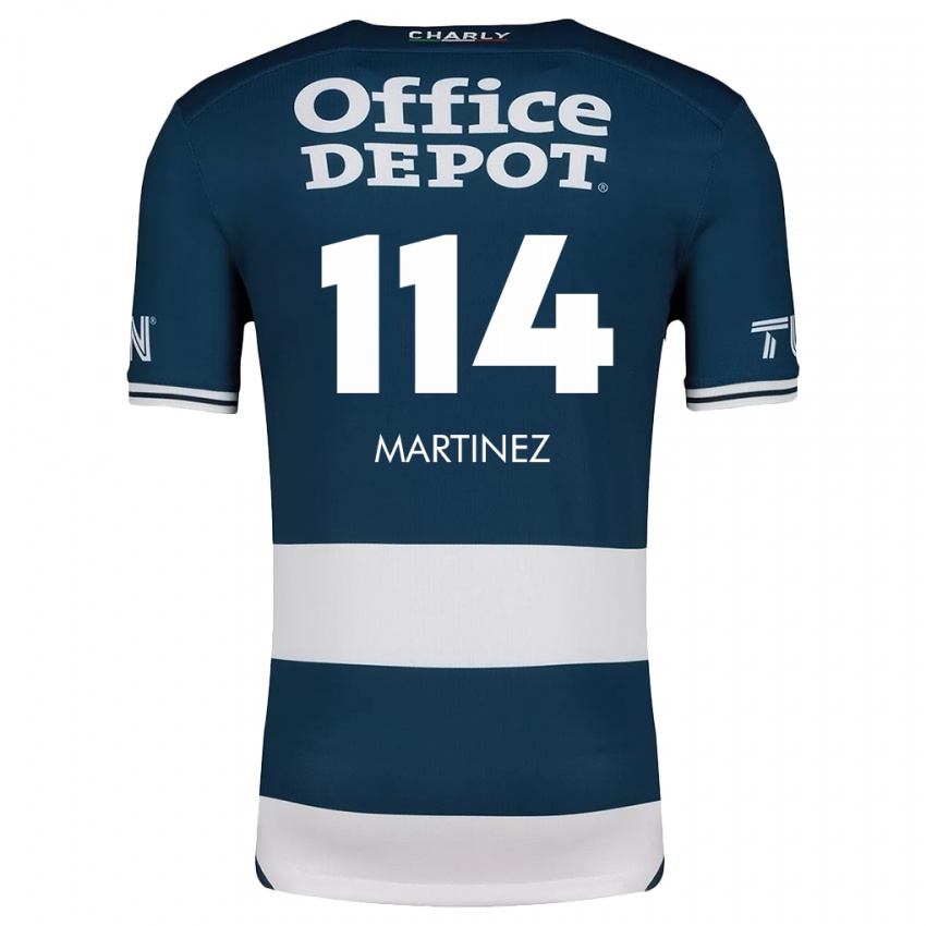 Herren Jesús Martínez #114 Blau Weiss Heimtrikot Trikot 2024/25 T-Shirt