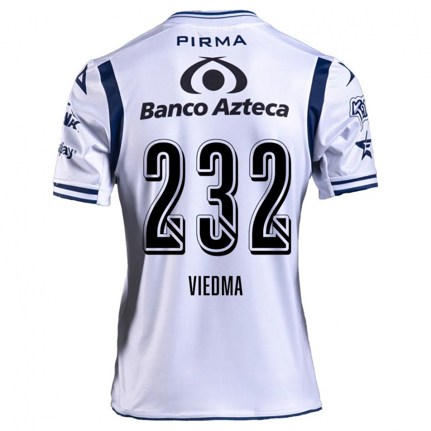 Herren Alvar Viedma #232 Weiß Marineblau Heimtrikot Trikot 2024/25 T-Shirt