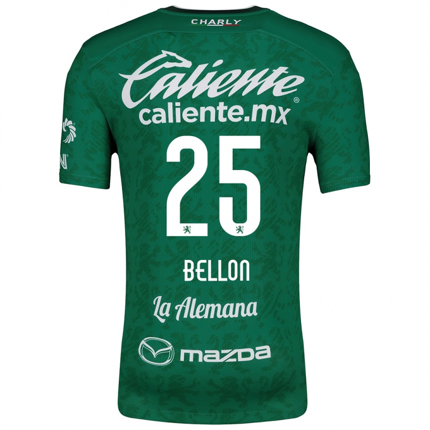 Herren Paul Bellón #25 Grün Weiß Heimtrikot Trikot 2024/25 T-Shirt