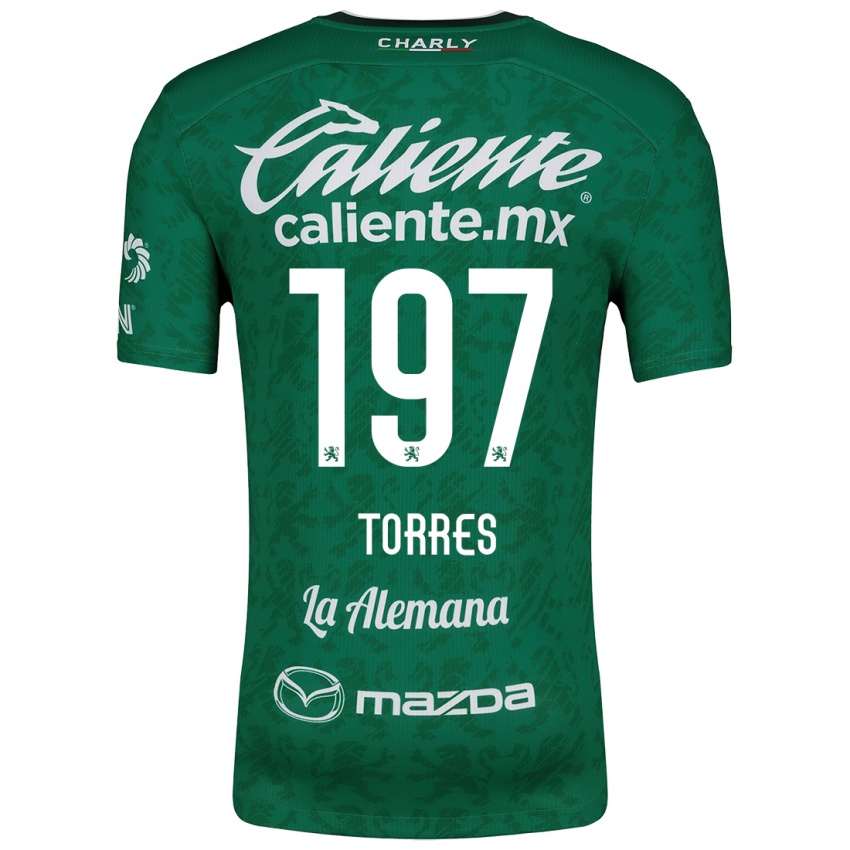 Herren Erick Torres #197 Grün Weiß Heimtrikot Trikot 2024/25 T-Shirt