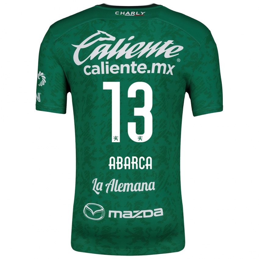 Herren Vidalia Abarca #13 Grün Weiß Heimtrikot Trikot 2024/25 T-Shirt