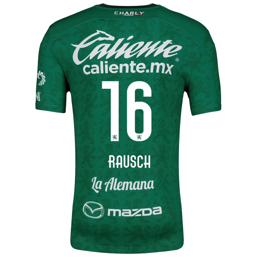 Herren Mayalu Rausch #16 Grün Weiß Heimtrikot Trikot 2024/25 T-Shirt