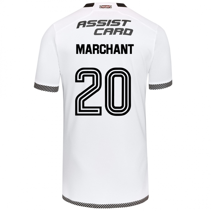 Herren Francisco Marchant #20 Weiß Schwarz Heimtrikot Trikot 2024/25 T-Shirt