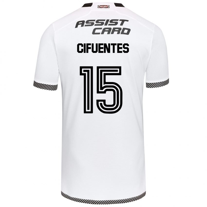 Herren Anaís Cifuentes #15 Weiß Schwarz Heimtrikot Trikot 2024/25 T-Shirt