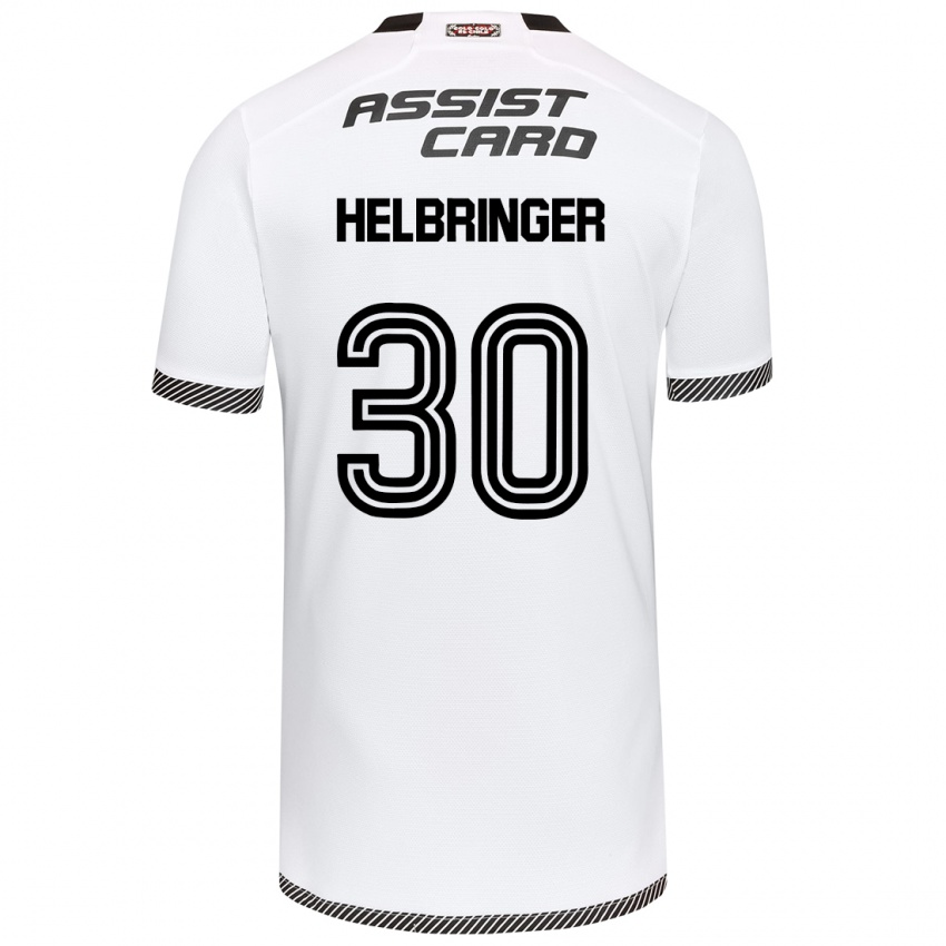 Herren Aixa Helbringer #30 Weiß Schwarz Heimtrikot Trikot 2024/25 T-Shirt