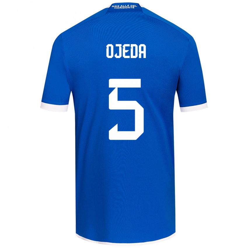 Herren Emmanuel Ojeda #5 Blau Weiss Heimtrikot Trikot 2024/25 T-Shirt