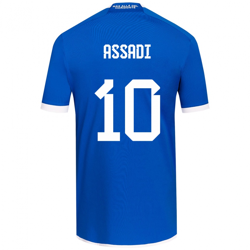 Herren Lucas Assadi #10 Blau Weiss Heimtrikot Trikot 2024/25 T-Shirt