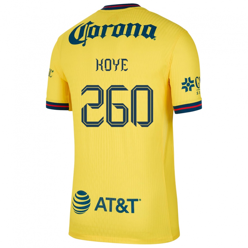 Herren Julián Koye #260 Gelb Blau Heimtrikot Trikot 2024/25 T-Shirt