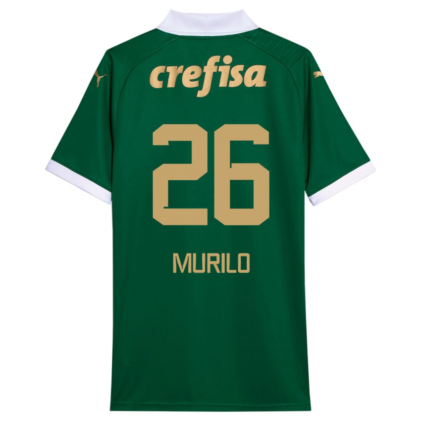 Herren Murilo #26 Grün Weiß Heimtrikot Trikot 2024/25 T-Shirt