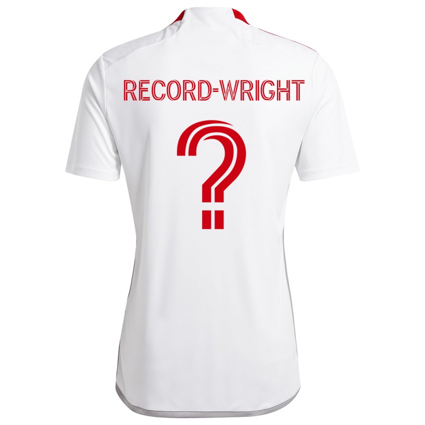 Herren Kemari Record-Wright #0 Weiß Rot Auswärtstrikot Trikot 2024/25 T-Shirt