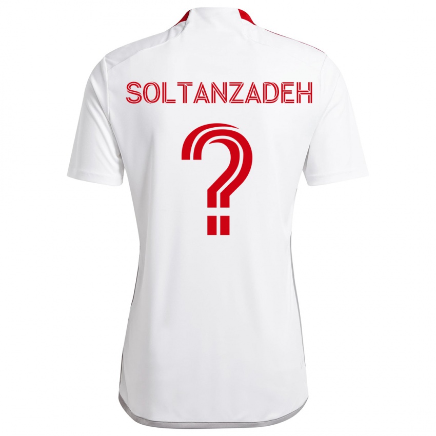 Herren Shayan Soltanzadeh #0 Weiß Rot Auswärtstrikot Trikot 2024/25 T-Shirt