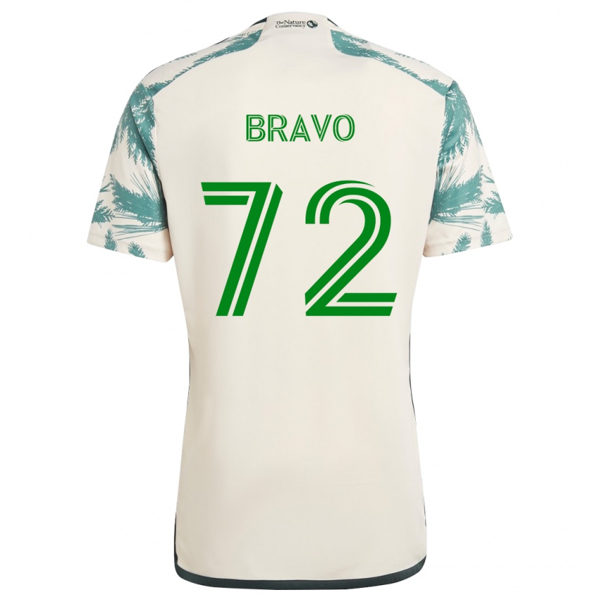 Herren Julian Bravo #72 Beige Braun Auswärtstrikot Trikot 2024/25 T-Shirt