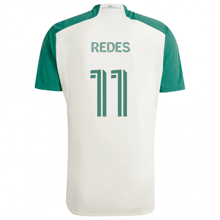 Herren Rodney Redes #11 Braune Farben Grün Auswärtstrikot Trikot 2024/25 T-Shirt