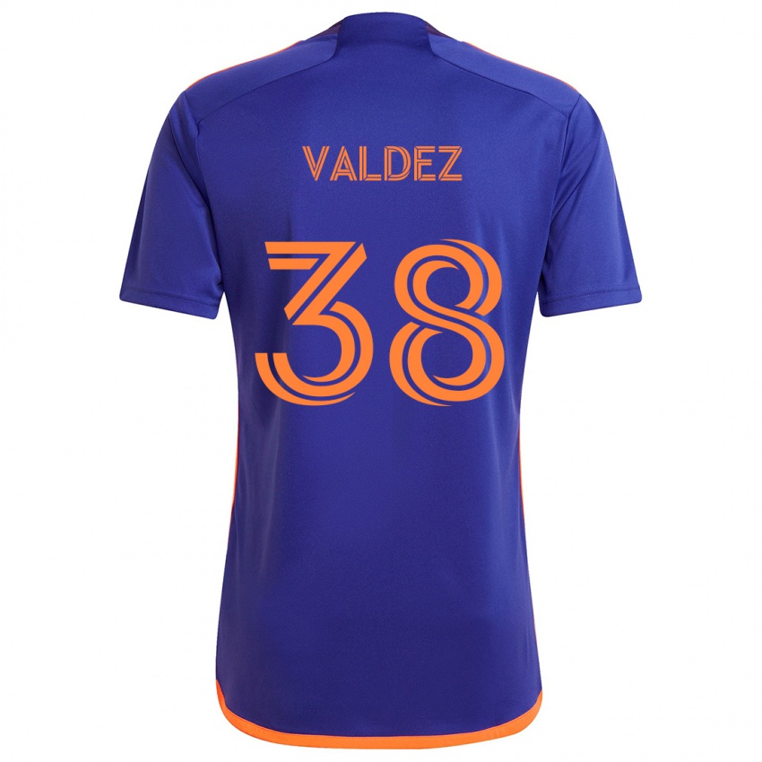 Herren Xavier Valdez #38 Lila Orange Auswärtstrikot Trikot 2024/25 T-Shirt