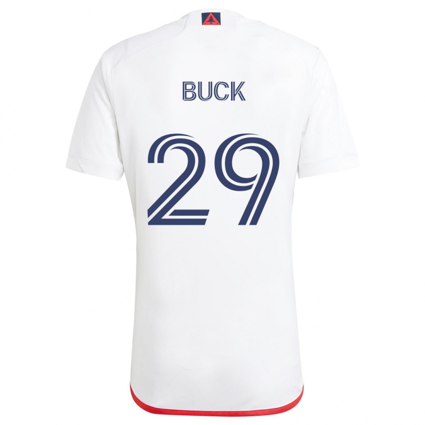 Herren Noel Buck #29 Weiß Rot Auswärtstrikot Trikot 2024/25 T-Shirt