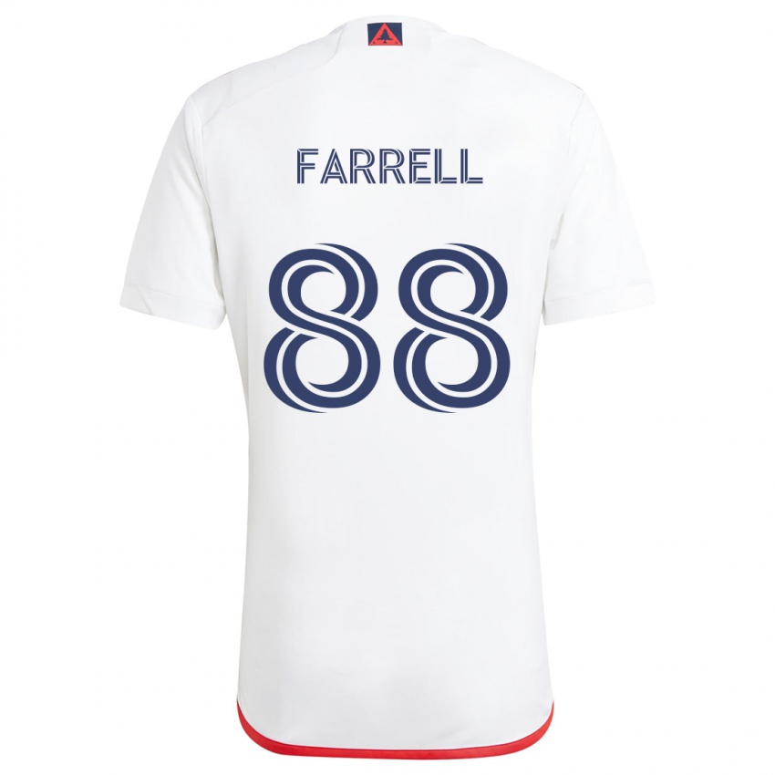 Herren Andrew Farrell #88 Weiß Rot Auswärtstrikot Trikot 2024/25 T-Shirt