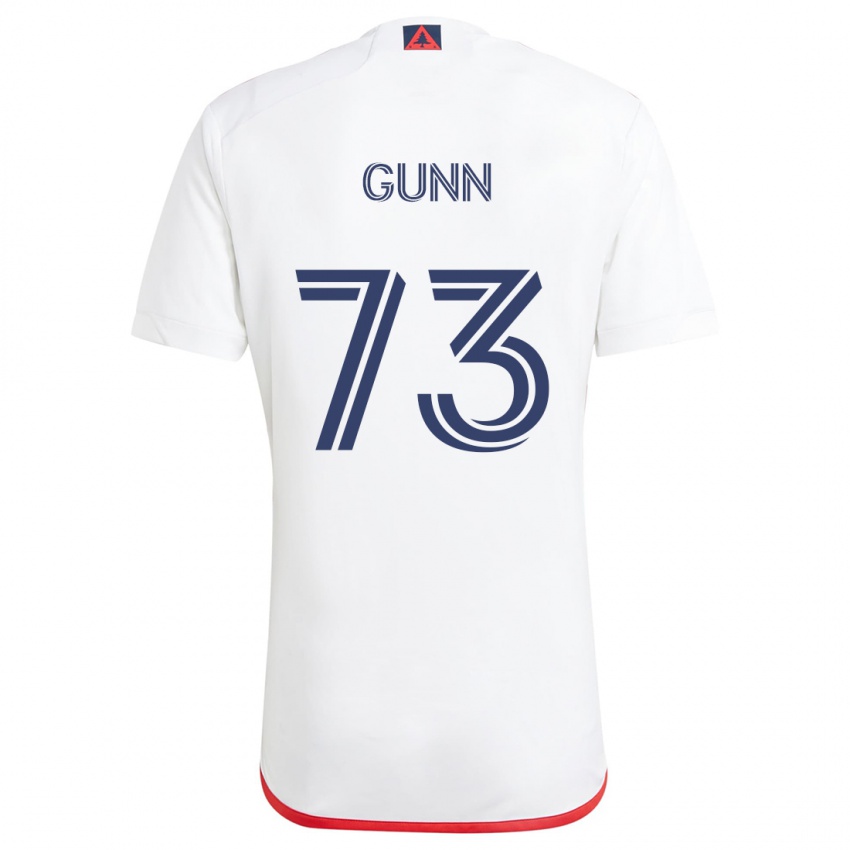 Herren Jd Gunn #73 Weiß Rot Auswärtstrikot Trikot 2024/25 T-Shirt