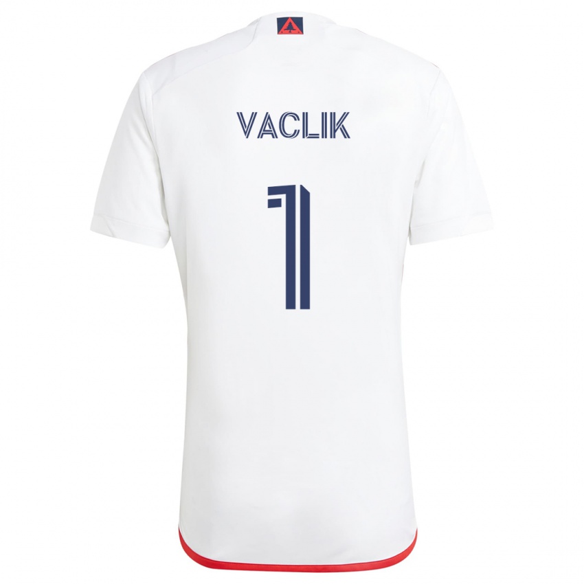 Herren Tomas Vaclik #1 Weiß Rot Auswärtstrikot Trikot 2024/25 T-Shirt