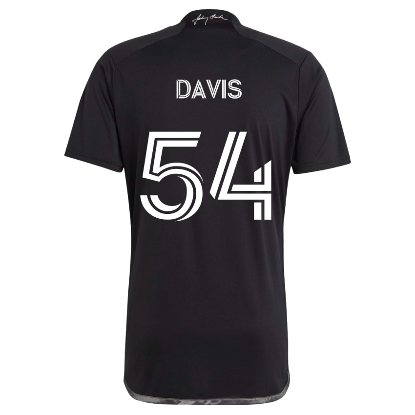 Herren Sean Davis #54 Schwarz Auswärtstrikot Trikot 2024/25 T-Shirt