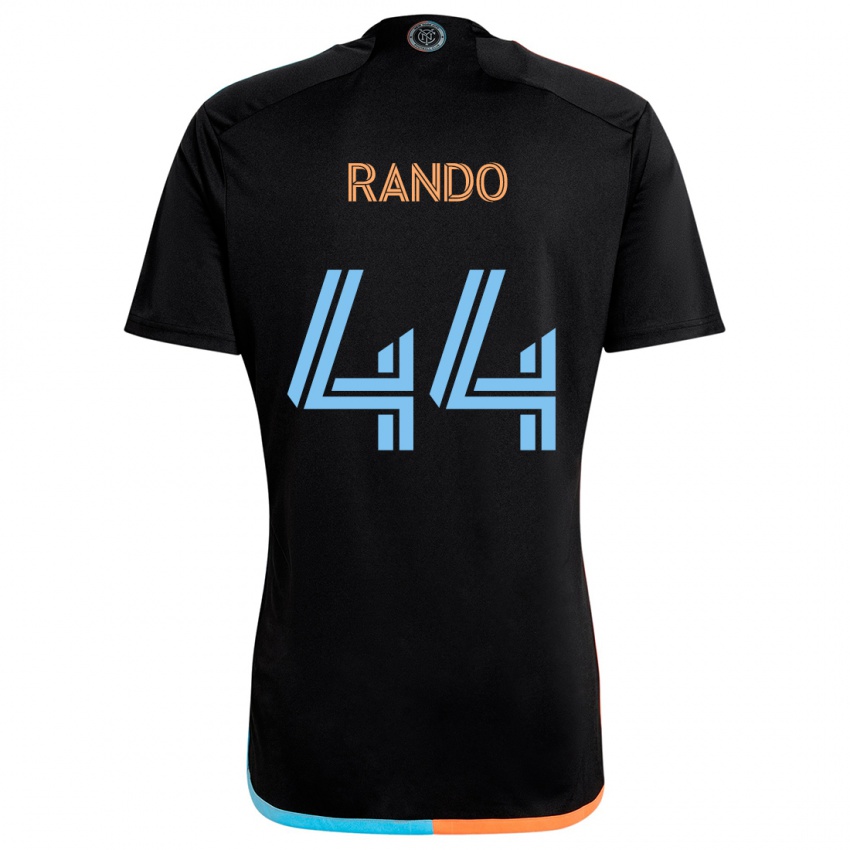 Herren Alex Rando #44 Schwarz Orange Blau Auswärtstrikot Trikot 2024/25 T-Shirt