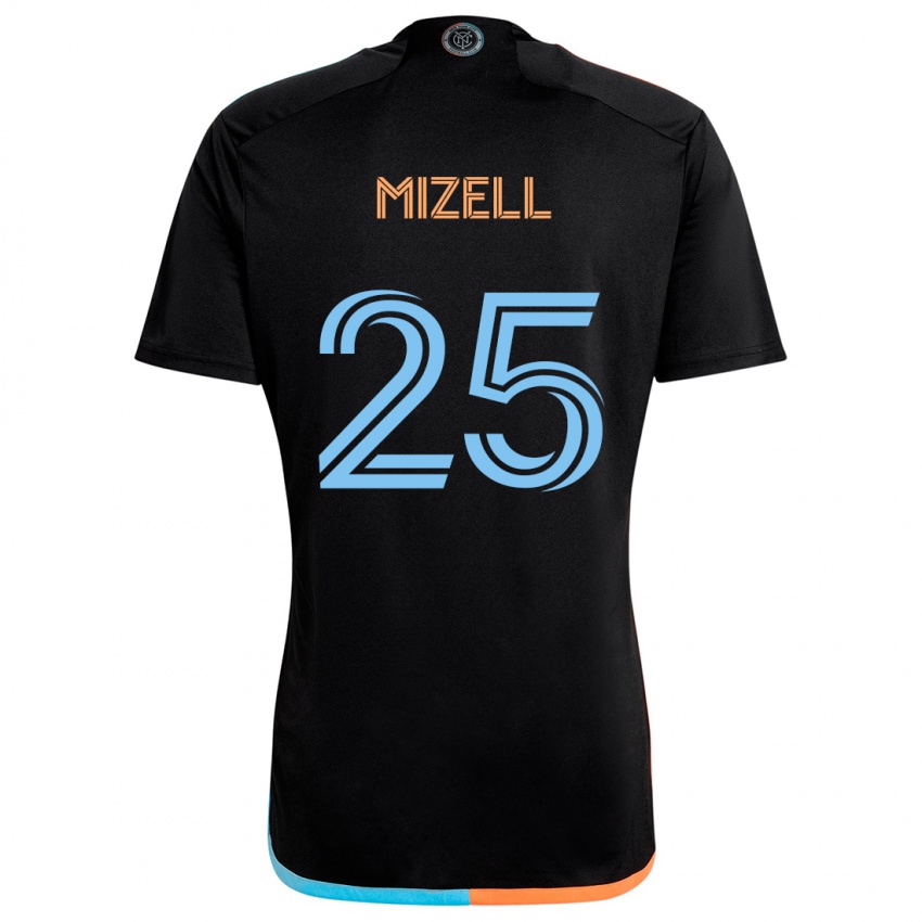 Herren Cody Mizell #25 Schwarz Orange Blau Auswärtstrikot Trikot 2024/25 T-Shirt