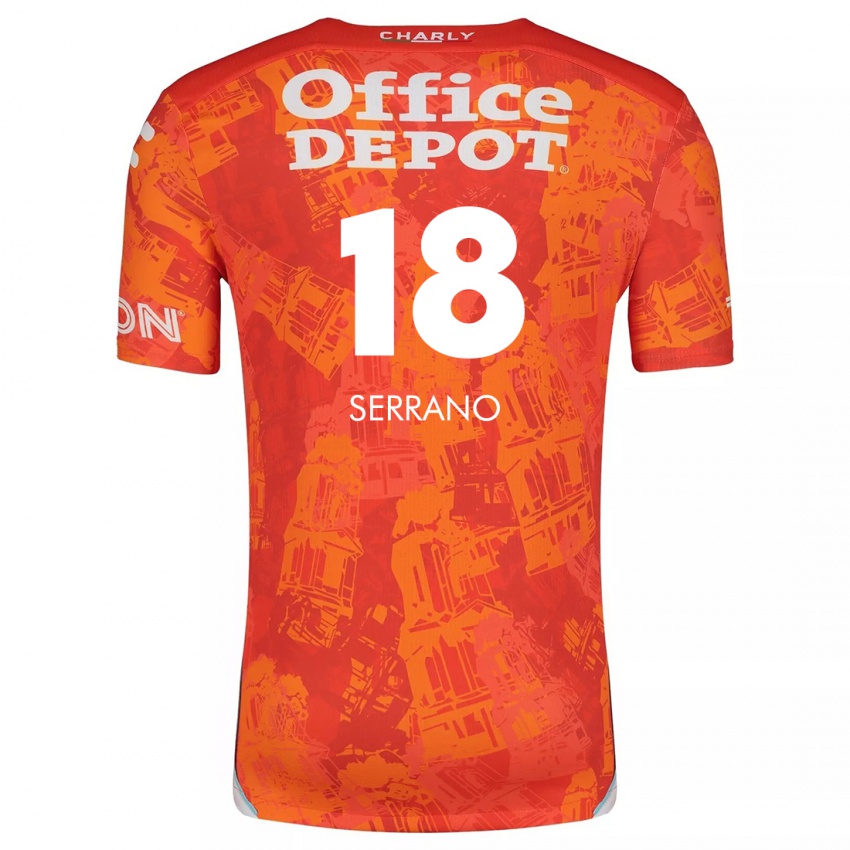 Herren Blanky Serrano #18 Orange Weiß Auswärtstrikot Trikot 2024/25 T-Shirt