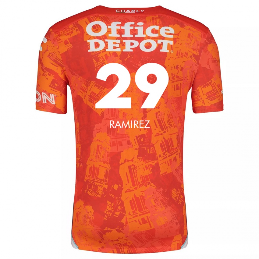 Herren Elliana Ramirez #29 Orange Weiß Auswärtstrikot Trikot 2024/25 T-Shirt