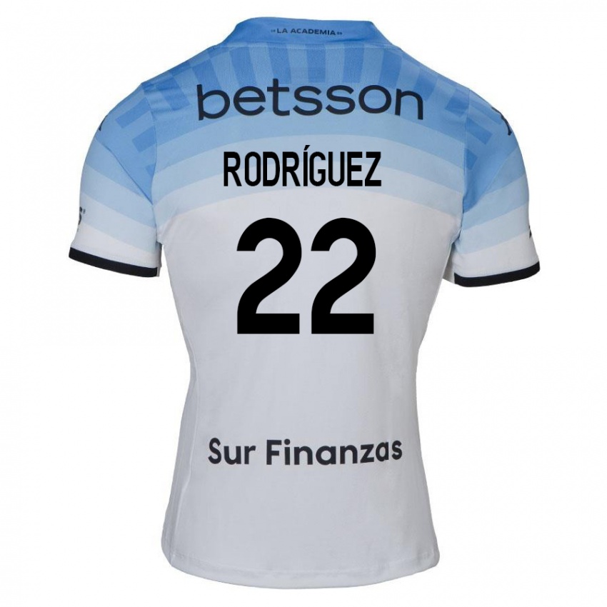 Herren Baltasar Rodríguez #22 Weiß Blau Schwarz Auswärtstrikot Trikot 2024/25 T-Shirt