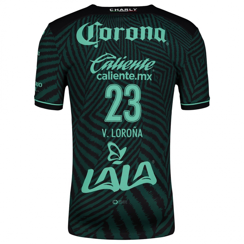 Herren Vladimir Lorona #23 Schwarz Grün Auswärtstrikot Trikot 2024/25 T-Shirt