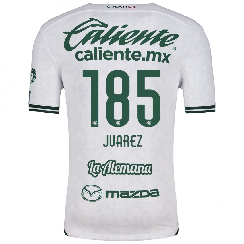 Herren Moisés Juárez #185 Weiß Grün Auswärtstrikot Trikot 2024/25 T-Shirt