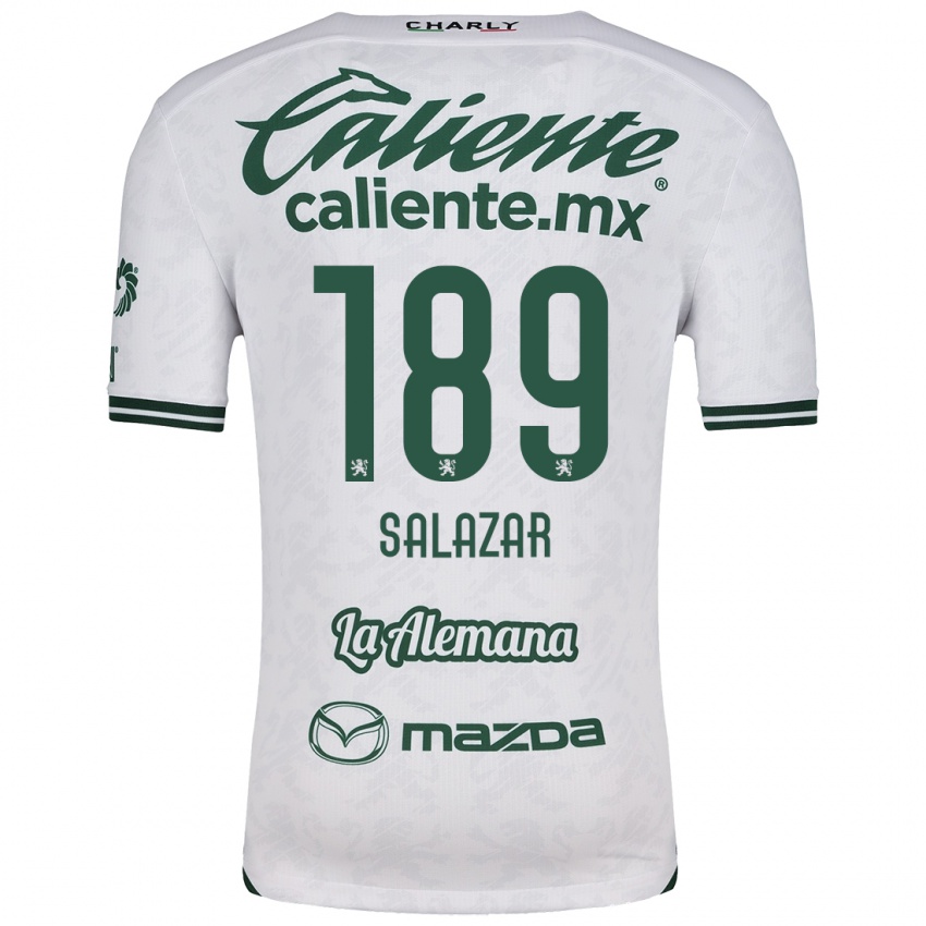 Herren José Salazar #189 Weiß Grün Auswärtstrikot Trikot 2024/25 T-Shirt