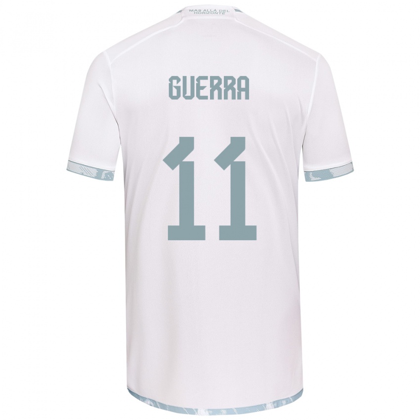 Herren Nicolás Guerra #11 Weiß Grau Auswärtstrikot Trikot 2024/25 T-Shirt