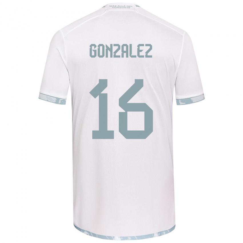 Herren Monserratt González #16 Weiß Grau Auswärtstrikot Trikot 2024/25 T-Shirt