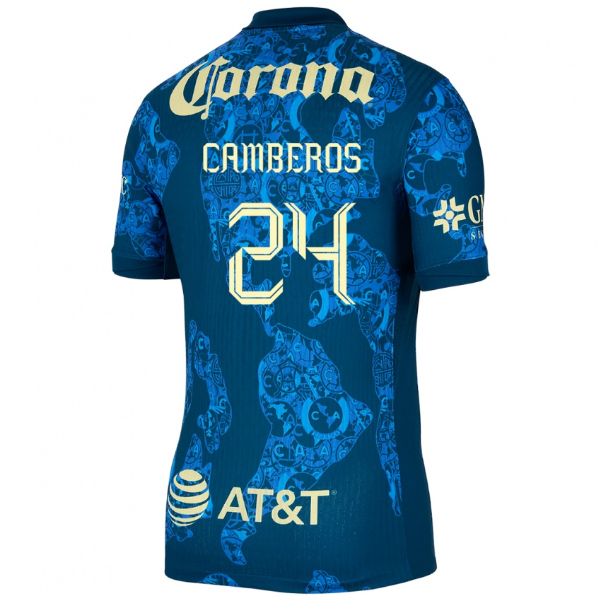 Herren Scarlett Camberos #24 Blau Gelb Auswärtstrikot Trikot 2024/25 T-Shirt