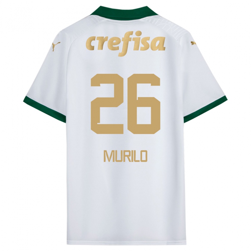 Herren Murilo #26 Weiß Grün Auswärtstrikot Trikot 2024/25 T-Shirt